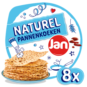 Jan Pannenkoeken Naturel 8 Stuks 540 g