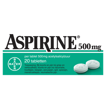 Aspirine 500 mg 20 Tabletten