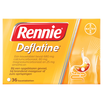 Rennie Deflatine 36 Kauwtabletten
