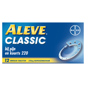 Aleve Classic 220 mg Naproxennatrium 12 Omhulde Tabletten