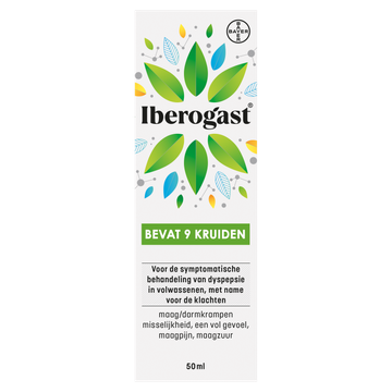 Iberogast Solution bij maagklachten, misselijkheid of darmkrampen, 50ml