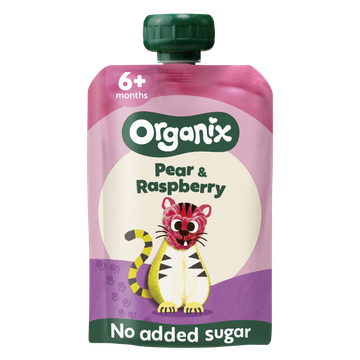 Organix Bio Pear & Raspberry 6+ Months 100 g