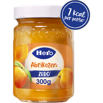Hero Jam Zero Abrikozen 300g