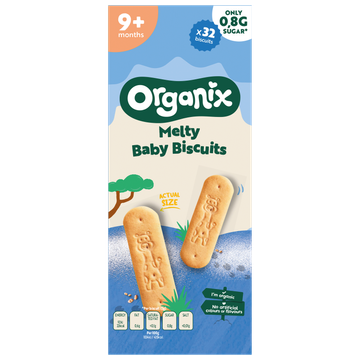 Organix Snack Melty Baby Biscuits 6+m 160g