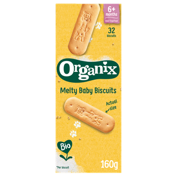Organix Snack Melty Baby Biscuits 6+m 160g