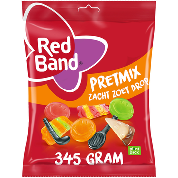 Red Band Pretmix Zacht Zoet Drop 345 g