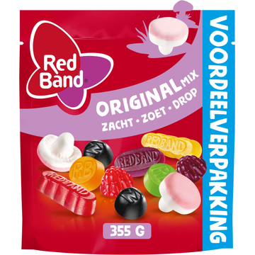 Red Band Original Mix Zacht Zoet Drop Voordeelverpakking 355 g