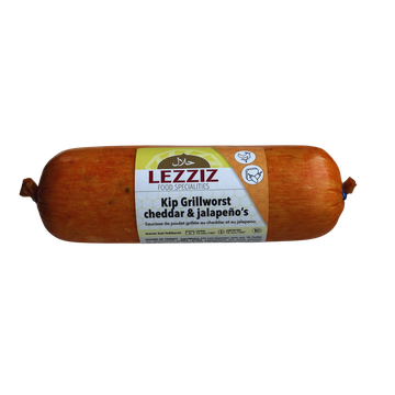 Lezziz Kip Grillworst Cheddar Jalapeno 250g