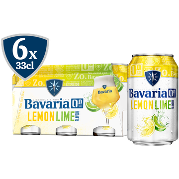 Bavaria 0.0% Alc. Vol. Lemon Lime Flavour Bier Blikken 6 x 330 ml