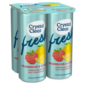 Crystal Clear Framboos Citroen 4 x 250ML