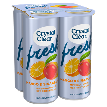 Crystal Clear Mango Sinaasappel 4 x 250ML