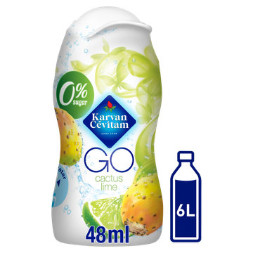 Karvan Cévitam GO Cactus Limoen Siroop 48 ml