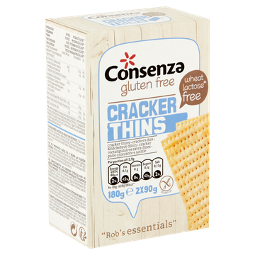 Consenza Crackers Dun Gluten Free 2 x 90g