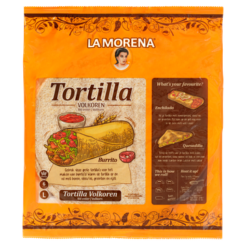 La Morena Tortilla Volkoren 370 g