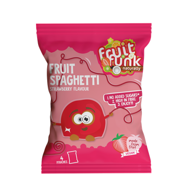 Fruitfunk Fruit Spaghetti Aardbeien 80g