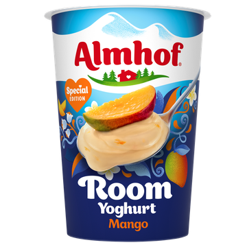 Almhof roomyoghurt mango special edition 500 g