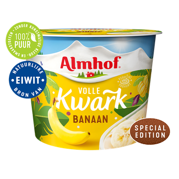 Almhof Volle Kwark Banaan 500g