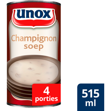 Unox Soep in Blik Champignonsoep 4 Porties 515 ml