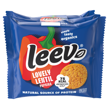 Leev Linzenwafels paprika 3x2-pack 54g