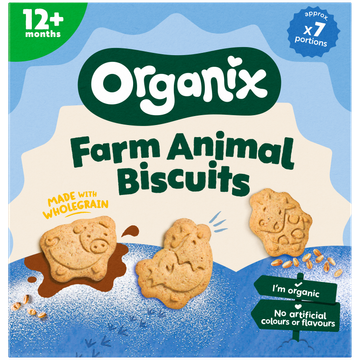 Organix Boerderijdieren koekjes babysnack 1+jr