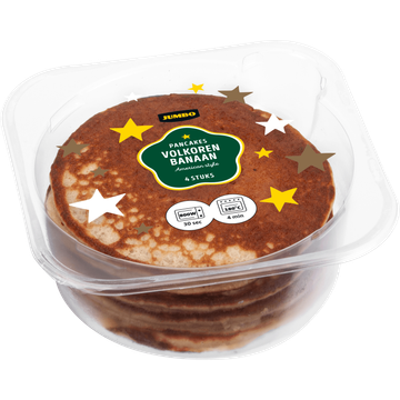 Jumbo Pancakes American Style Volkoren Banaan 4 Stuks