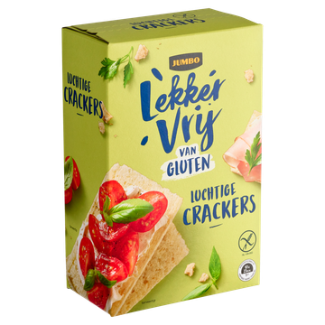 Jumbo Lekker Vrij van Gluten Luchtige Crackers 130 g