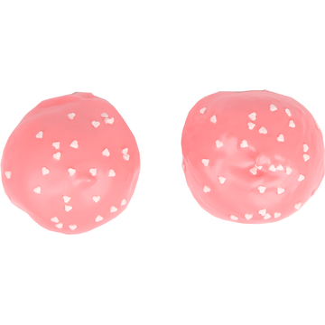 Jumbo - Roze Soezen met Hartjesdecoratie - 2 Stuks