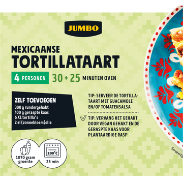 Jumbo Maaltijdpakket Mexicaanse Tortillataart 4 Persoon
