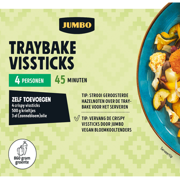 Jumbo Maaltijdpakket Traybake Vissticks 4 Personen