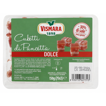 Pancetta Cubetti Dolce 2 x 75g