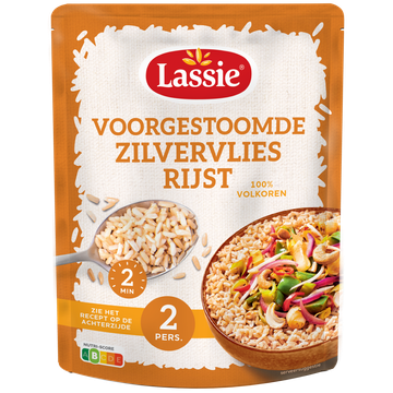 Lassie Voorgestoomde Zilvervliesrijst Panklaar 250 g