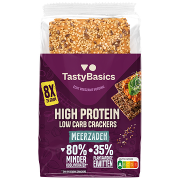 TastyBasics Low Carb - High Protein Cracker Meerzaden