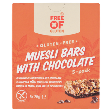 Free Of Gluten GV Mueslibars choco 125g