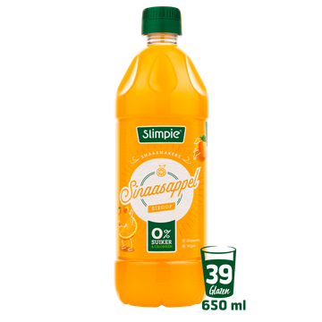 Slimpie Sinaasappel Siroop 650 ml