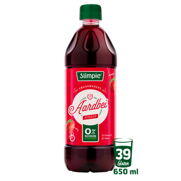 Slimpie Aardbei Siroop 650 ml
