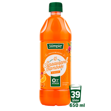 Slimpie Sinaasappel Framboos Siroop 650 ml