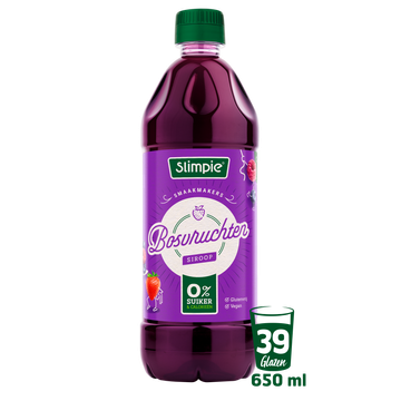 Slimpie Bosvruchten Siroop 650 ml