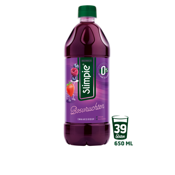 Slimpie Bosvruchten Siroop 650 ml