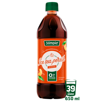 Slimpie Ice Tea Perzik Siroop 650 ml