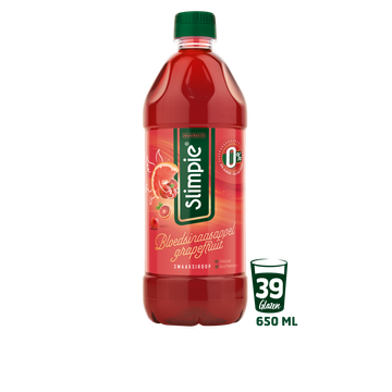 Slimpie Bloedsinaasappel Grapefruit Smaak Siroop 650 ml
