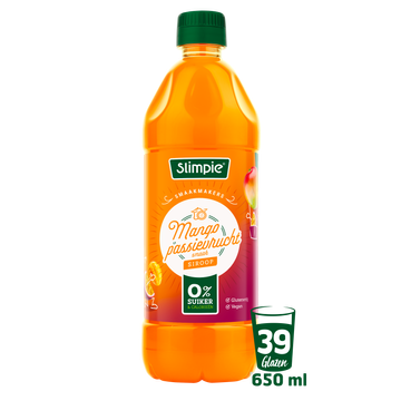Slimpie Siroop Mango-passievrucht 0% suiker 650ML
