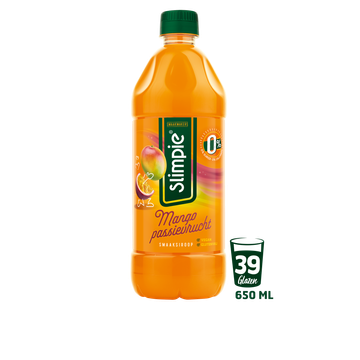 Slimpie Siroop Mango-passievrucht 0% suiker 650ML