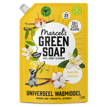 Marcel's Green Soap universeel wasmiddel Vanille & Katoen navulling - 23 Wasbeurten