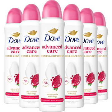 Dove Advanced Care Anti-Transpirant Pomegranate Scent 150ML 6 stuks