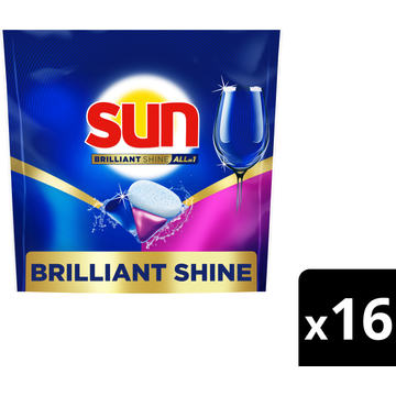 Sun Brilliant Shine All in 1 Vaatwascapsules 16 Stuks 240 g