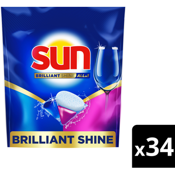 Sun Brilliant Shine Vaatwascapsules All-in 1 34 capsules