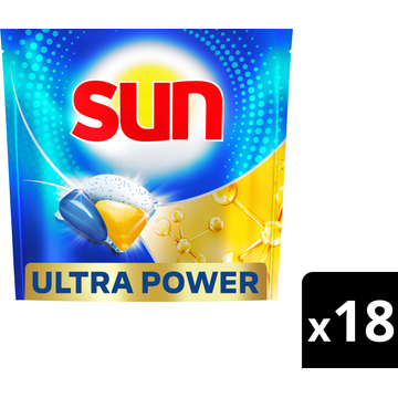 Sun Ultra Power Degreasing 18 Vaatwascapsules