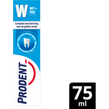 Prodent Tandpasta Wit + Fris 75 ML
