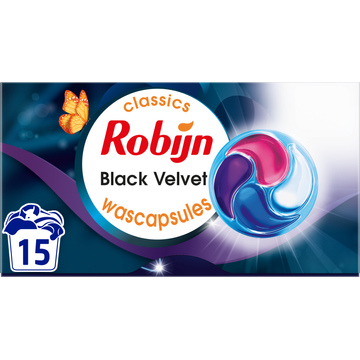 Robijn Wasmiddel Capsules Black Velvet 15 Wasbeurten
