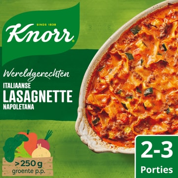 Knorr Wereldgerechten Lasagnette Napoletana Italiaanse 240 g